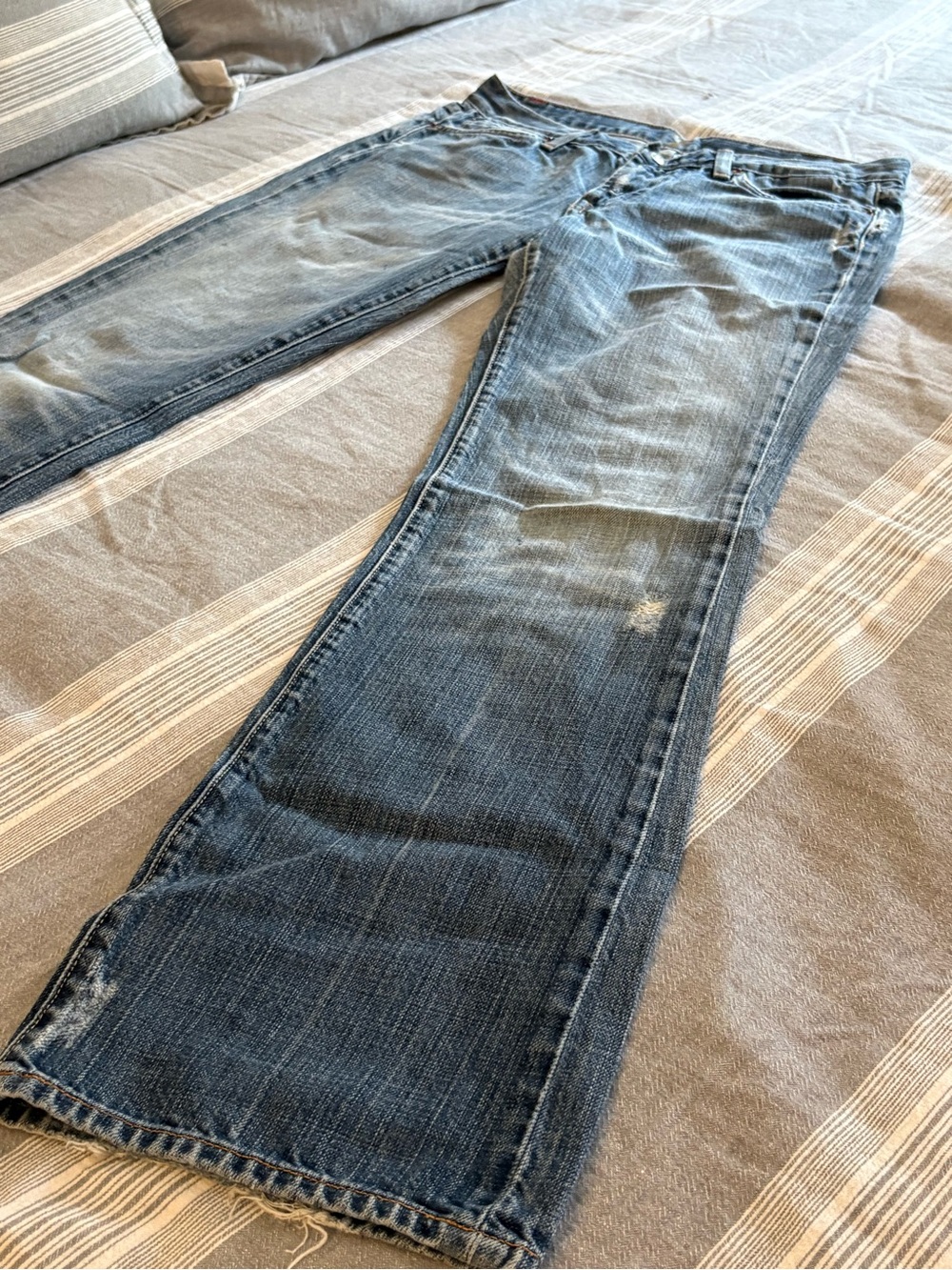 7 For All Mankind Women's Blue Bootcut Jeans